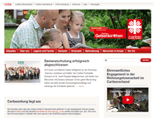 Tablet Screenshot of caritas-gelsenkirchen.de